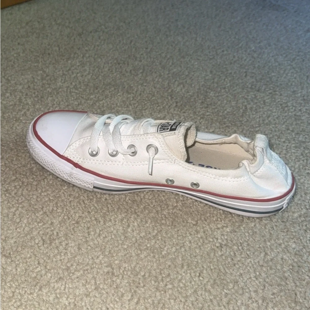 Converse Chuck Taylor All Star Slip-On White Low Top Sneakers (Size 9) - Picture 4 of 7